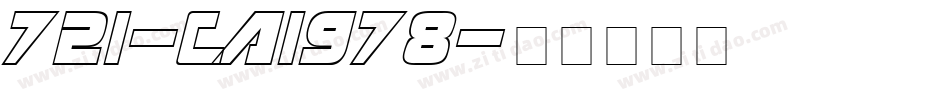 721-CAI978字体转换