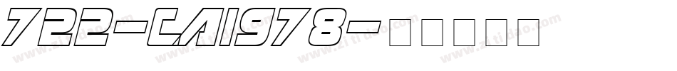 722-CAI978字体转换