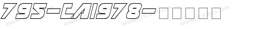 795-CAI978字体转换