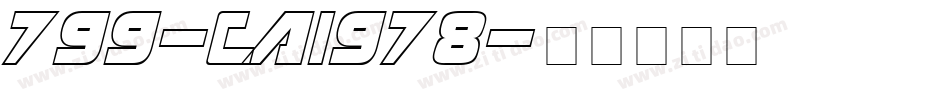 799-CAI978字体转换