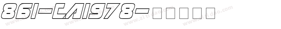 861-CAI978字体转换
