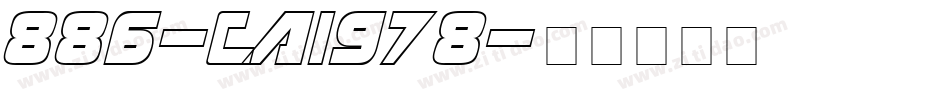 886-CAI978字体转换