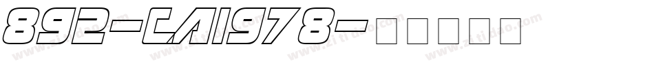 892-CAI978字体转换