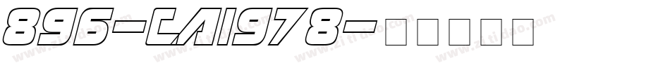 896-CAI978字体转换