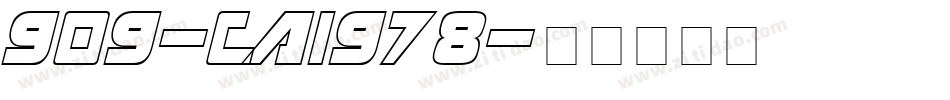 909-CAI978字体转换