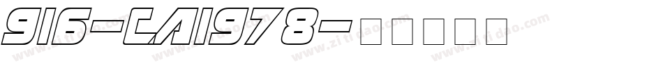 916-CAI978字体转换