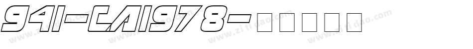 941-CAI978字体转换