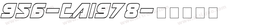 956-CAI978字体转换