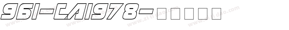 961-CAI978字体转换