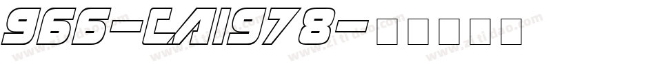 966-CAI978字体转换