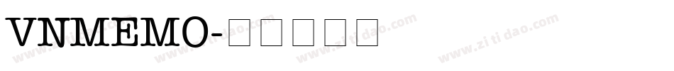 VNMEMO字体转换