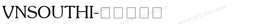 VNSOUTHI字体转换