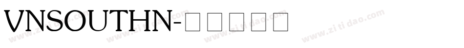 VNSOUTHN字体转换