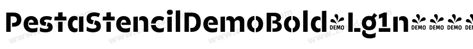 PestaStencilDemoBold-Lg1n字体转换