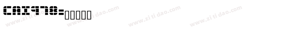 CAI978字体转换