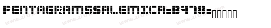 PentagramsSalemica-B978字体转换