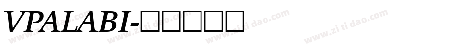 VPALABI字体转换