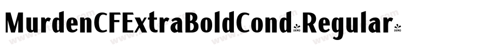 MurdenCFExtraBoldCond-Regular字体转换