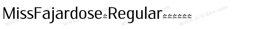 MissFajardose-Regular字体转换