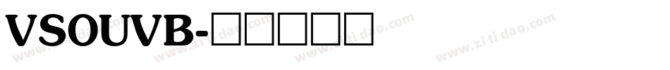 VSOUVB字体转换