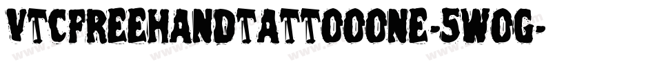 VtcFreehandtattooone-5WoG字体转换