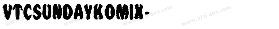 VTCSundaykomix字体转换