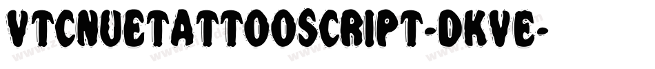VtcNuetattooscript-dKVE字体转换