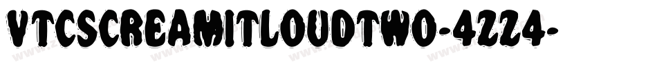 VtcScreamitloudtwo-4ZZ4字体转换
