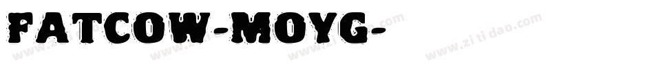 Fatcow-moyG字体转换
