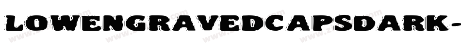 LowEngravedCapsDark字体转换
