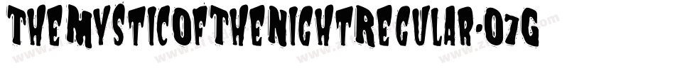 TheMysticOfTheNightRegular-O7GP字体转换