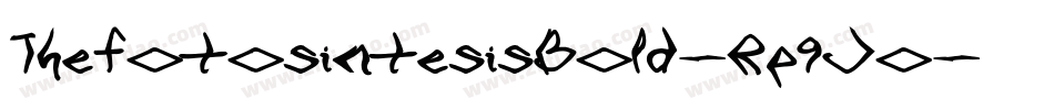 ThefotosintesisBold-Rp9Jo字体转换