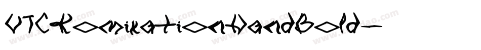 VTCKomixationHandBold字体转换
