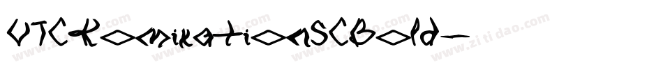 VTCKomixationSCBold字体转换