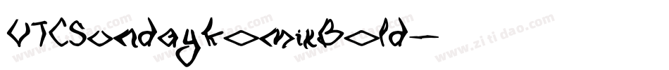VTCSundaykomixBold字体转换