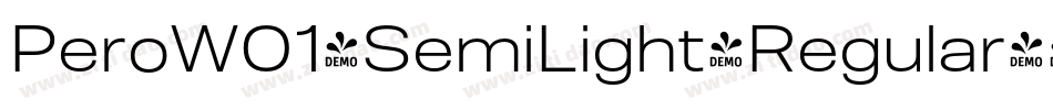 PeroW01-SemiLight-Regular字体转换