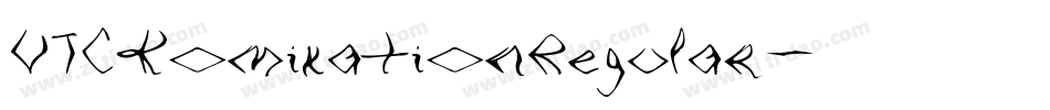 VTCKomixationRegular字体转换