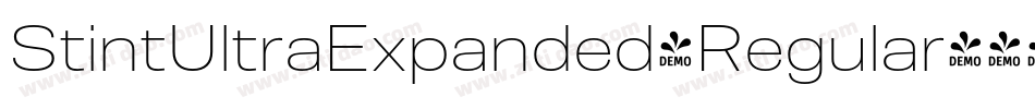 StintUltraExpanded-Regular字体转换
