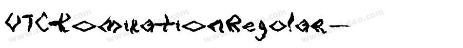 VTCKomixationRegular字体转换