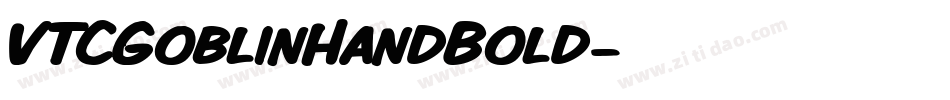 VTCGoblinHandBold字体转换