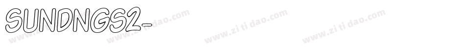 SUNDNGS2字体转换