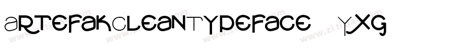 ArtefakCleanTypeface-6Yxg1字体转换