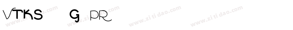 Vtks36-g2PR字体转换