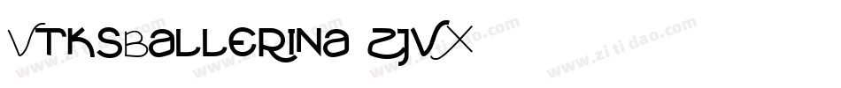 VtksBallerina-zjvX字体转换