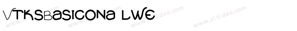 VtksBasicona-lwe5字体转换