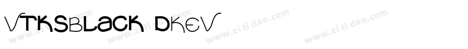 VtksBlack-dKEV字体转换