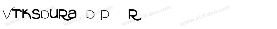 VtksDura3D-P12r字体转换