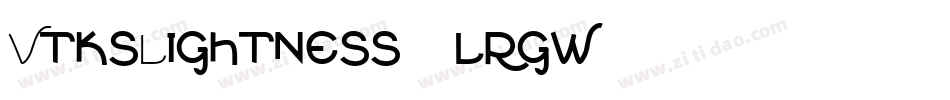 VtksLightness2-lrgw字体转换