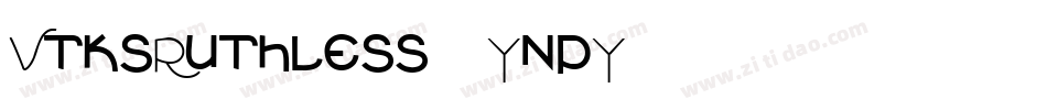 VtksRuthless-6YnpY字体转换