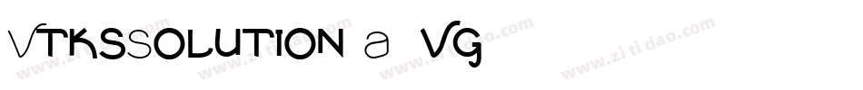 VtksSolution-A4vg字体转换